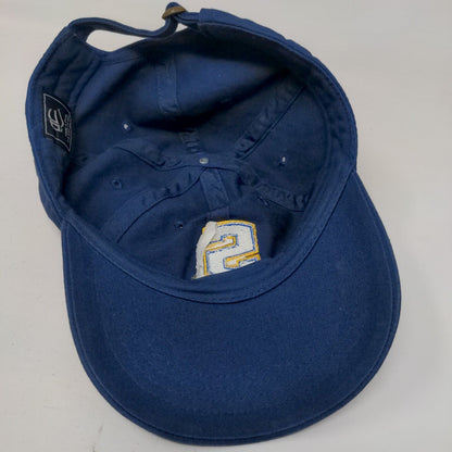 S Wrestling Slideback Hat Blue OSFM Embroidered 6 Panel Outdoor Cap