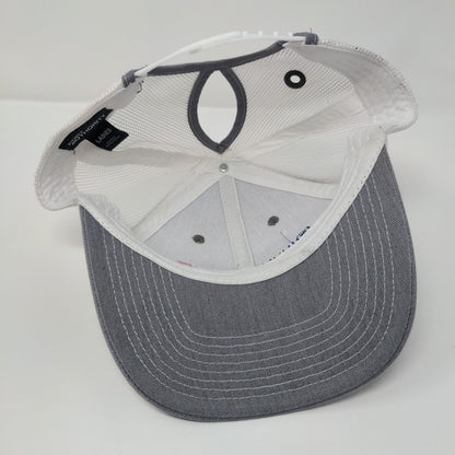 Run Club Ladies Ponyback Snapback Trucker Hat Gray One Size Port Authority
