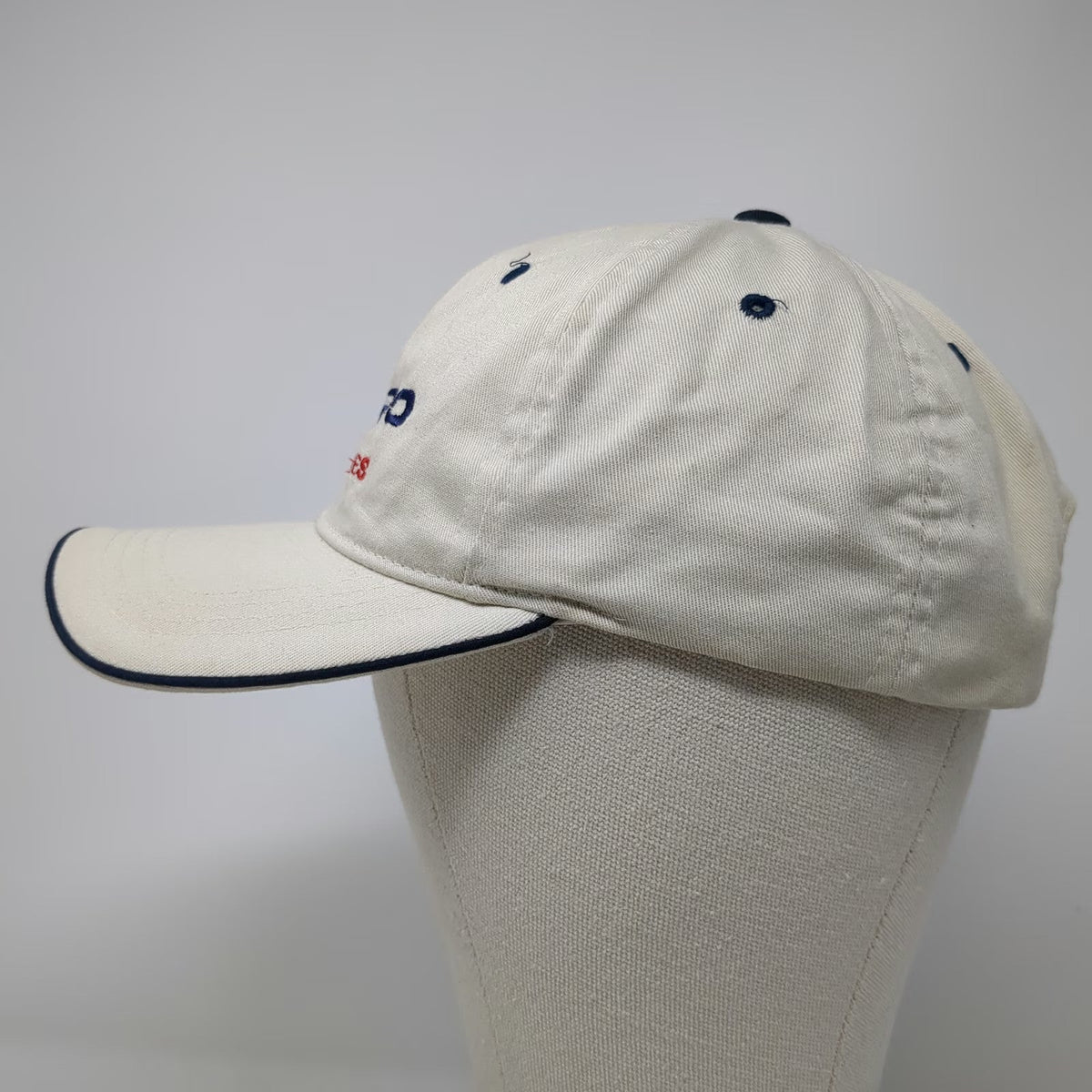 Crespo Pro Series Gloves Baseball Cap Beige Blue Red One Size Strapback Hat