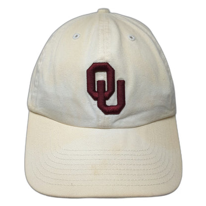 Oklahoma Sooners NCAA Twins Enterprise Cap Beige L Fitted OU Logo Script Cotton