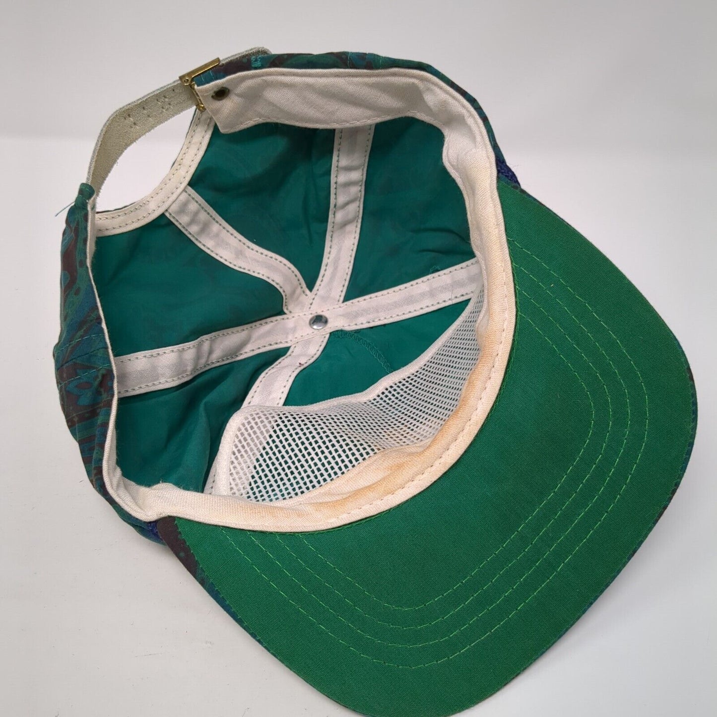 Beaver Brook Slideback Rope Trucker Hat Multi One Size Paisley Vintage Duckster