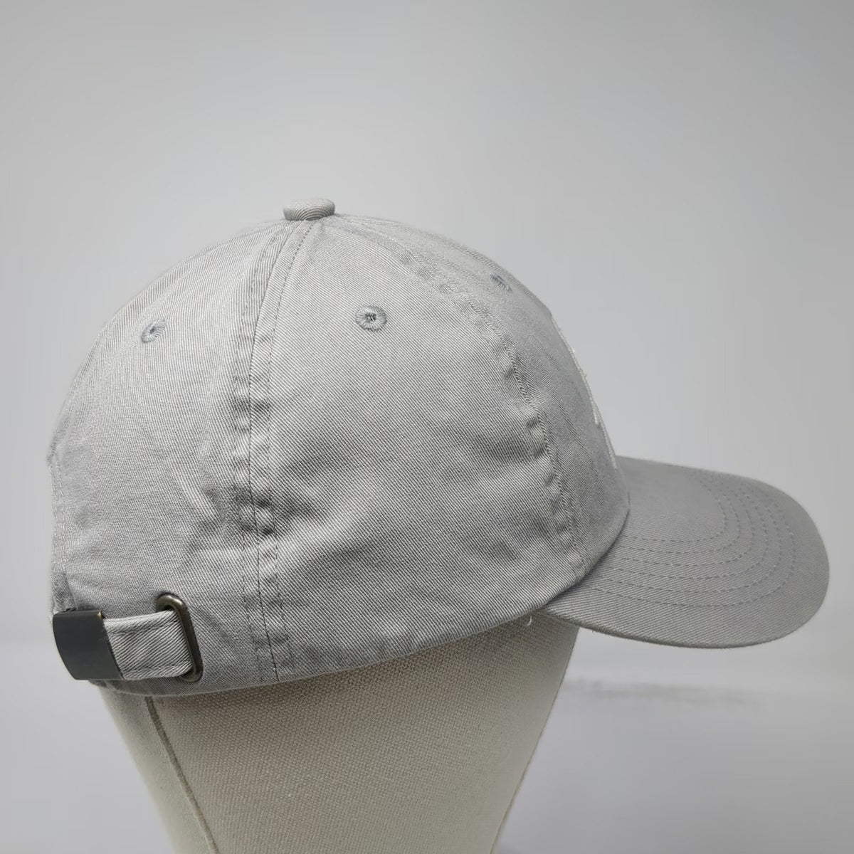 Port Authority Baseball Cap Gray One Size Amys Kitchen Logo Cotton Slideback Hat