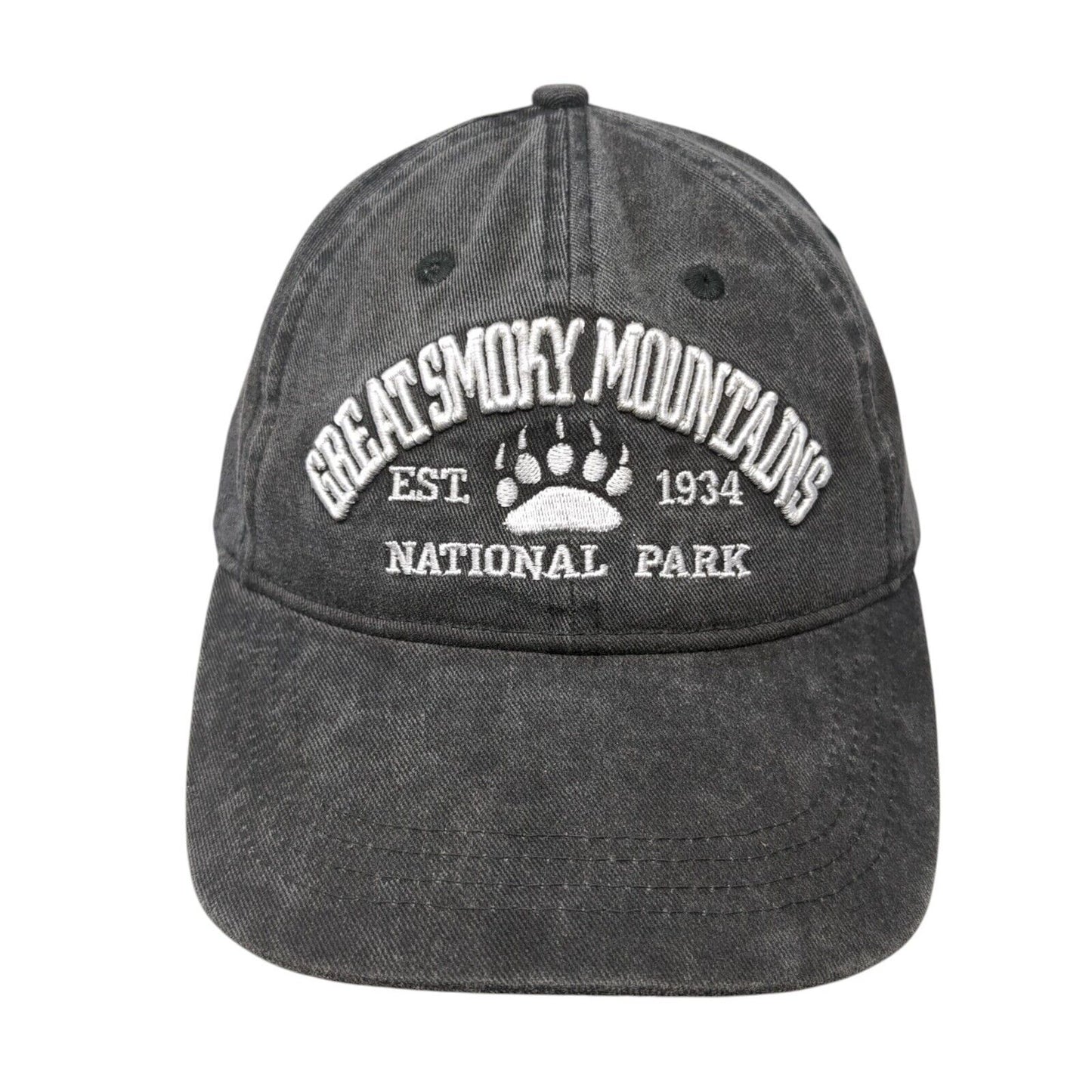 Great Smoky Mountains National Park Strapback Hat Gray One Size Outdoor