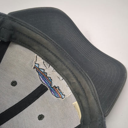Patagonia Gray One Size Trucker Hat Fitz Roy Bear Mesh Back Snapback Mountains