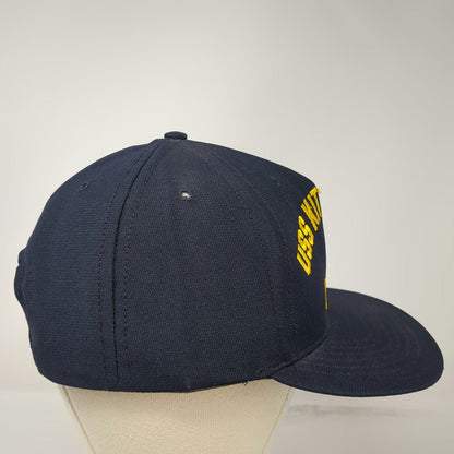 Cran Trends 5 Panel Blue One Size Snapback Hat USS Kitty Hawk CV-63 US Navy