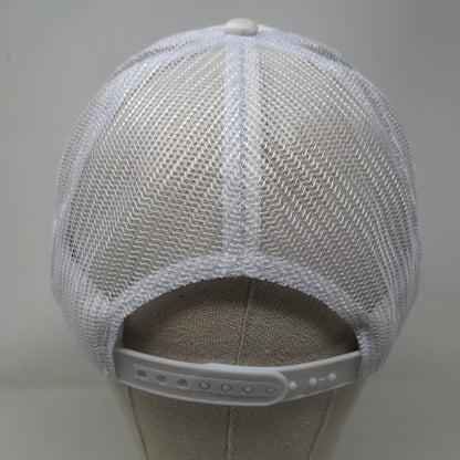 Otto Snapback Mesh Back Rope Trucker Hat White OSFM Breathable Blank