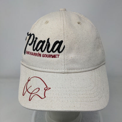Piara Chicharron Gourmet Slideback Hat Tan OSFM Leather Strap 6 Panel