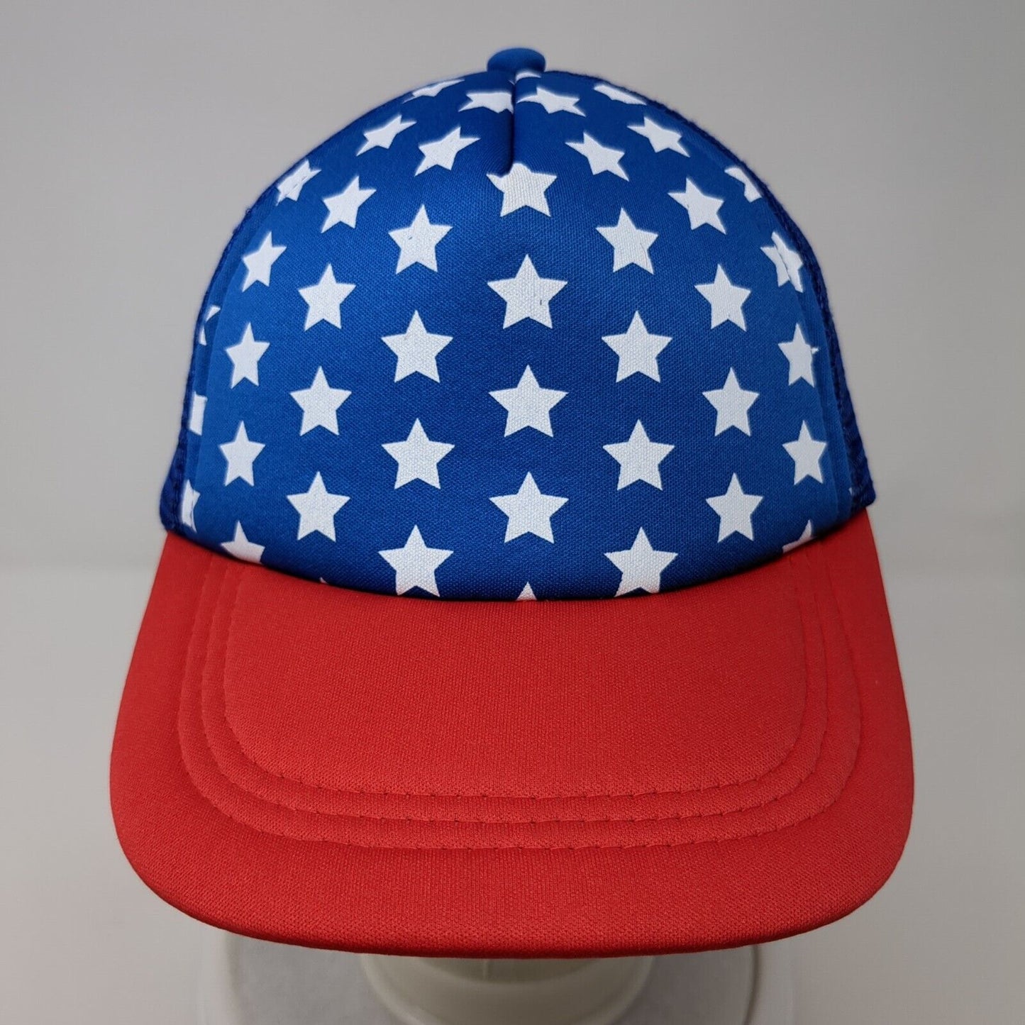 Star American Flag Snapback Trucker Hat Multicolor One Size Mesh Back