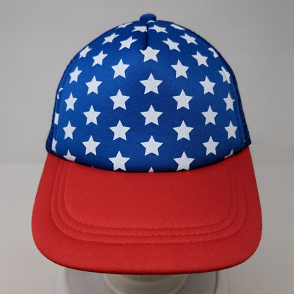 Star American Flag Snapback Trucker Hat Multicolor One Size Mesh Back