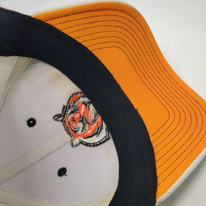Cincinnati Bengals NFL Reebok Baseball Cap White XL Stretch Fit Tiger Logo Hat