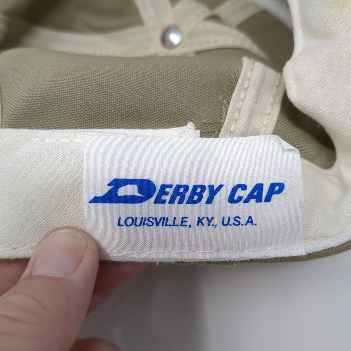 Derby Cap Sand Creek Member Guest Golf Rope Hat Brown Slideback OSFM USA Made