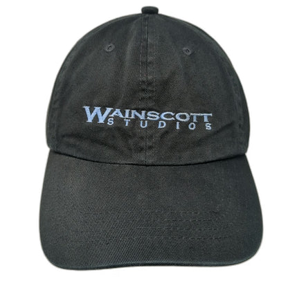 HIT WEAR Baseball Cap Black One Size Wainscott Studios Cotton Strapback Hat Logo
