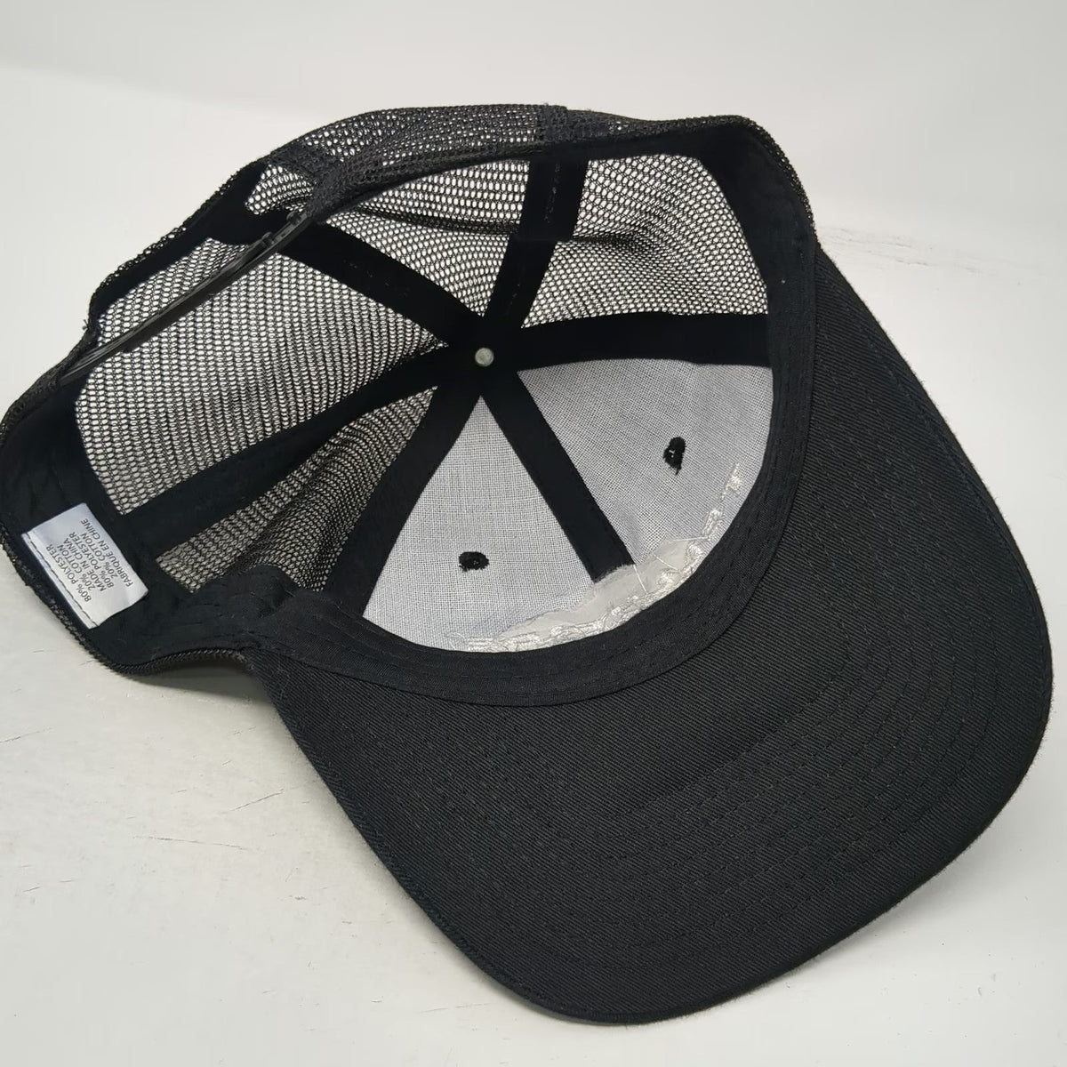 Trucker Hat Black One Size Telluride Torque Track Mesh Snapback Curved Brim