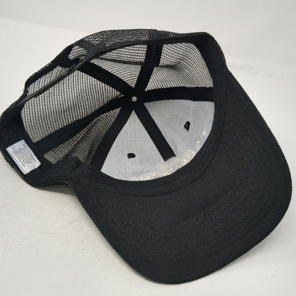 Trucker Hat Black One Size Telluride Torque Track Mesh Snapback Curved Brim
