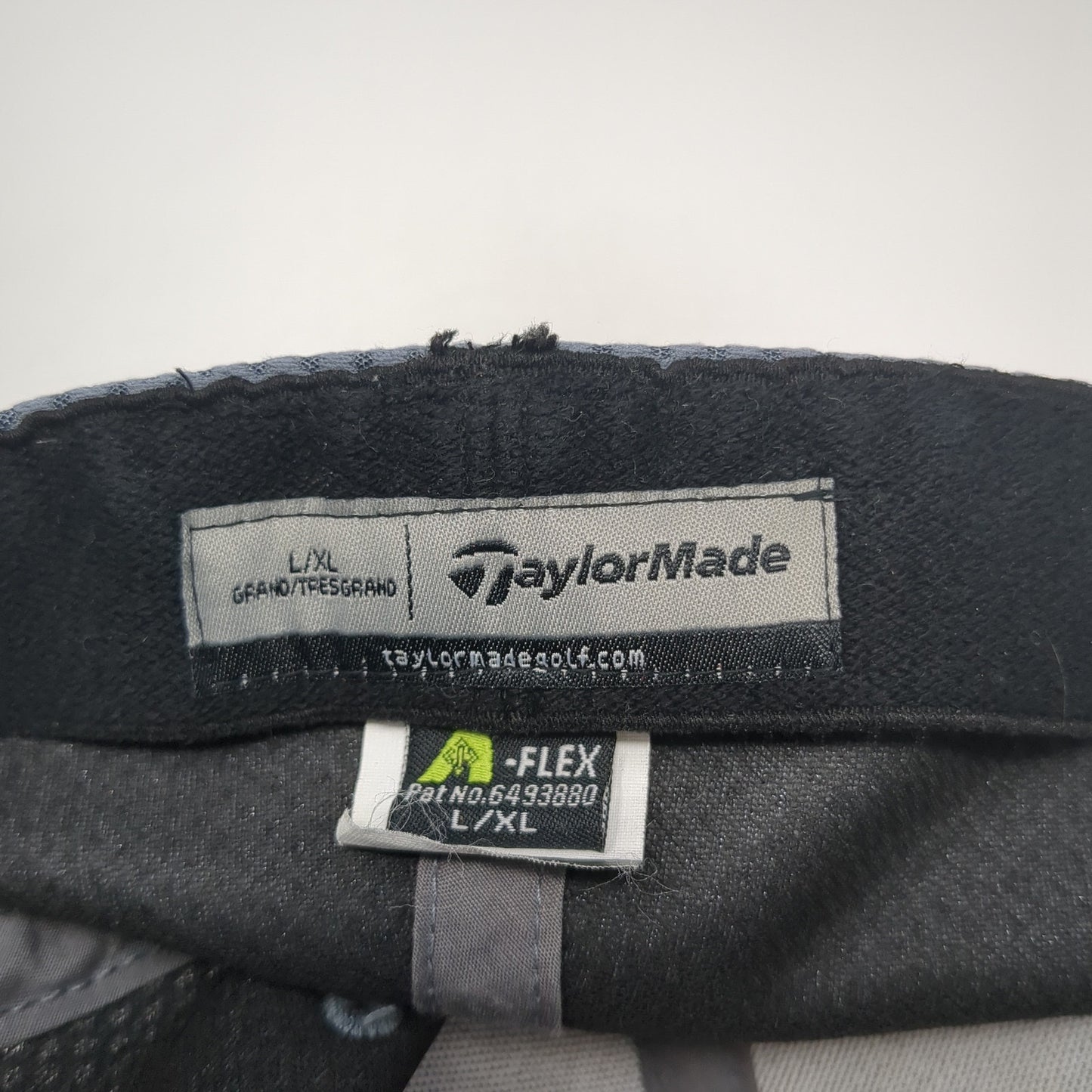 TaylorMade Fitted Baseball Cap Gray XL A-Flex Lightweight Embroidered 6 Panel