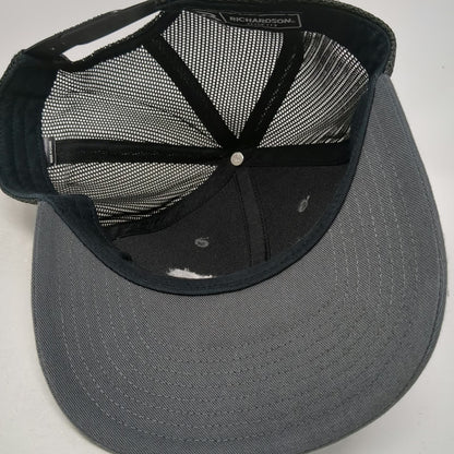 Richardson Trucker Hat Gray One Size Flomatic Valves Mesh Snapback Embroidered