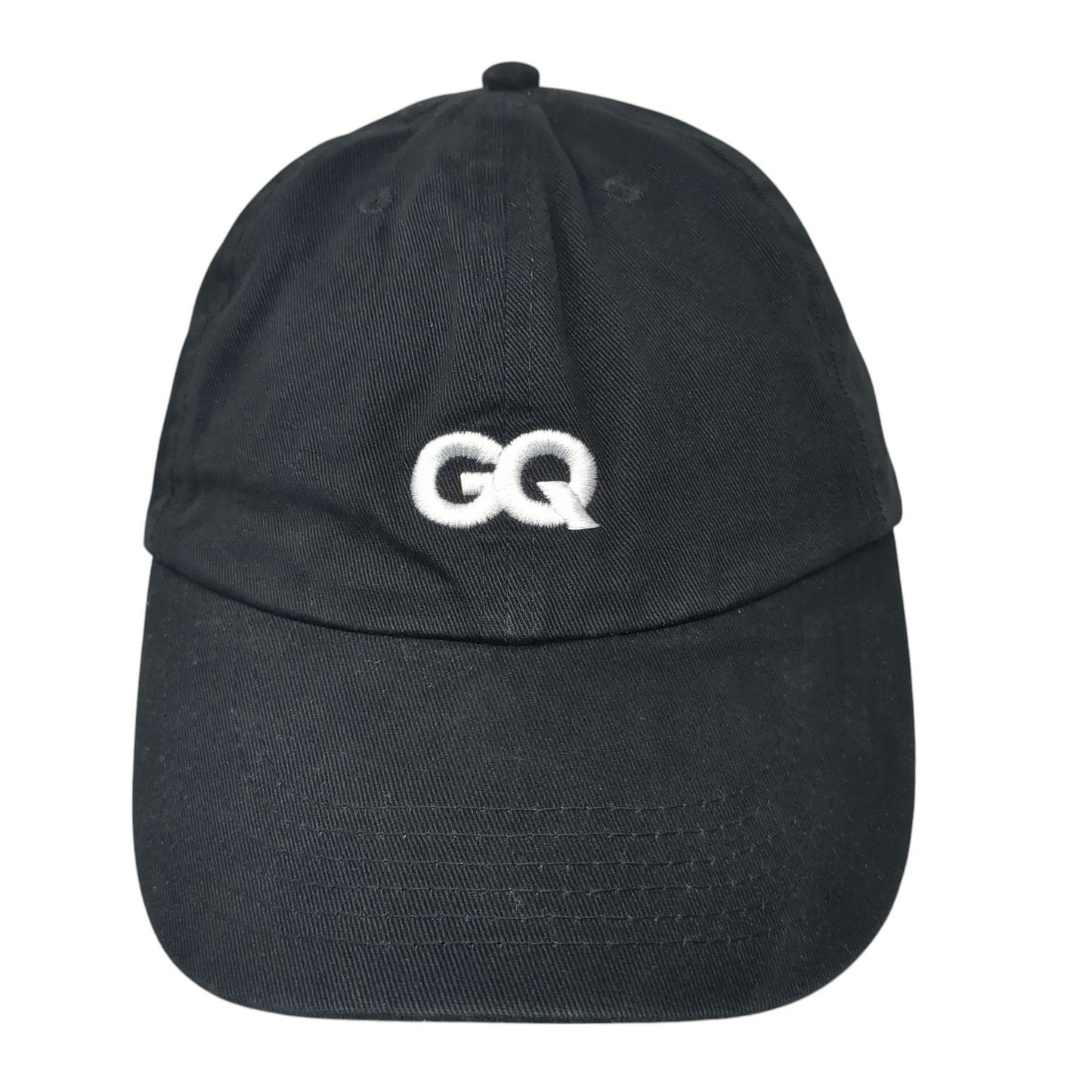 GQ Slideback Hat Black One Size Solid Leather Strap Proud Subscriber