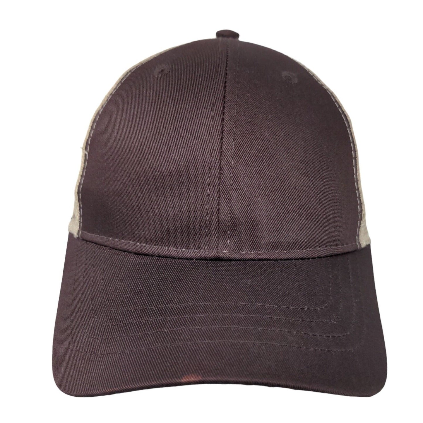 Infinity Headwear Men's Snapback Mesh Back Hat Brown Size OSFM Blank