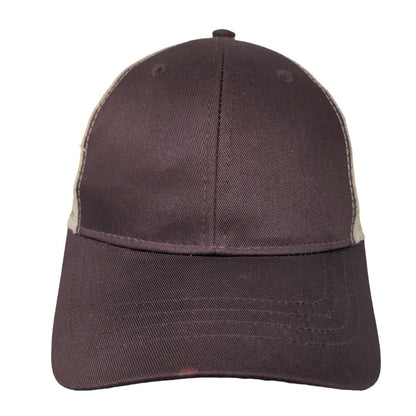 Infinity Headwear Men's Snapback Mesh Back Hat Brown Size OSFM Blank