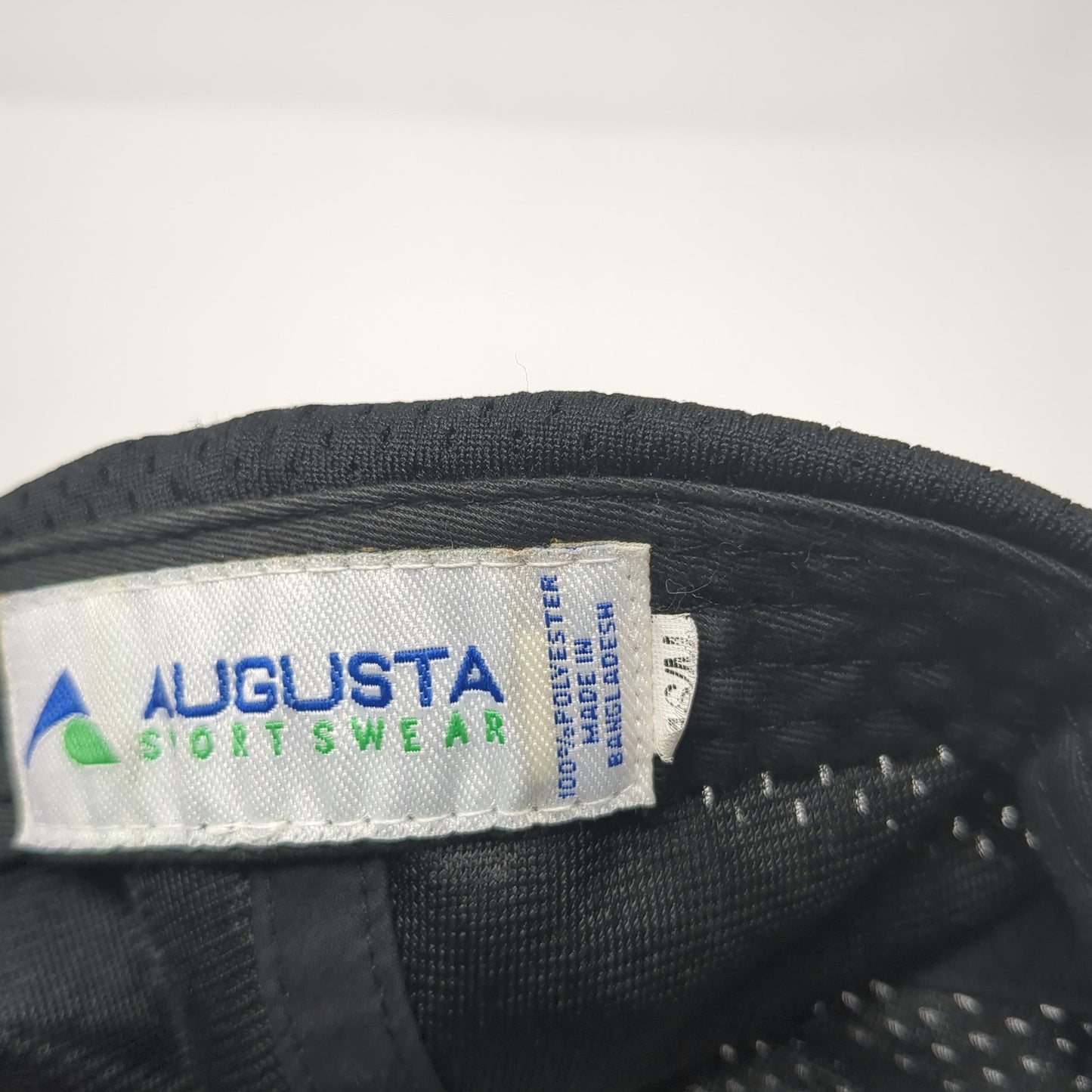 Augusta Sportswear Fitted Hat Black Medium Solid Blank Outdoor 6 Panel