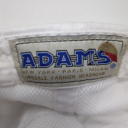 Andabeautytoyou Slideback Baseball Cap White OS Adjustable Embroidered Adams
