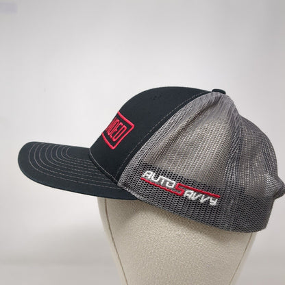 Get Branded Auto Savvy Snapback Trucker Hat Black OSFA Mesh Back