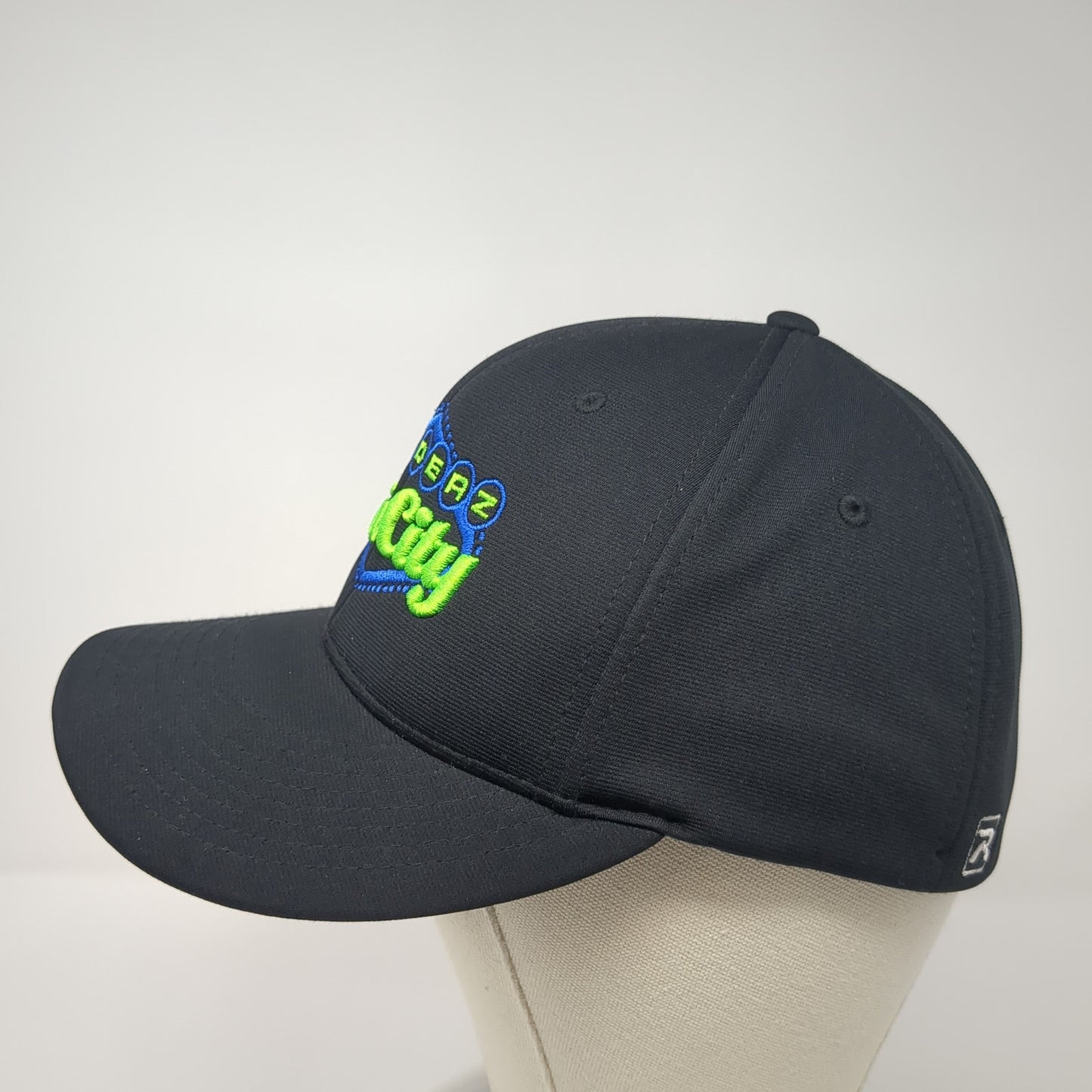 Spiderz Sin City Fitted Hat Black Medium Embroidered Flexfit Richardson