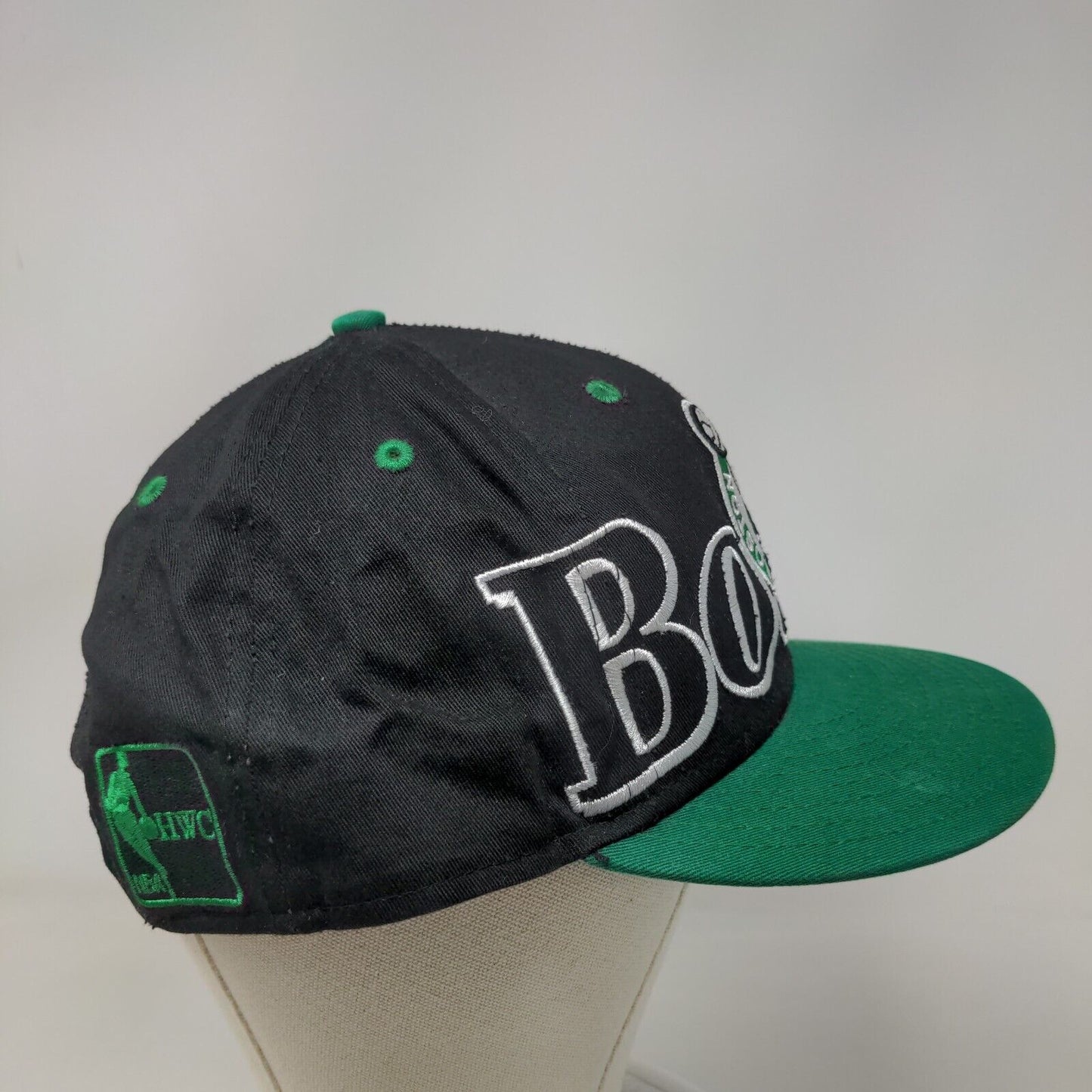 Boston Celtics Snapback Hat Black Green OSFM New Era Hardwood Classics NBA