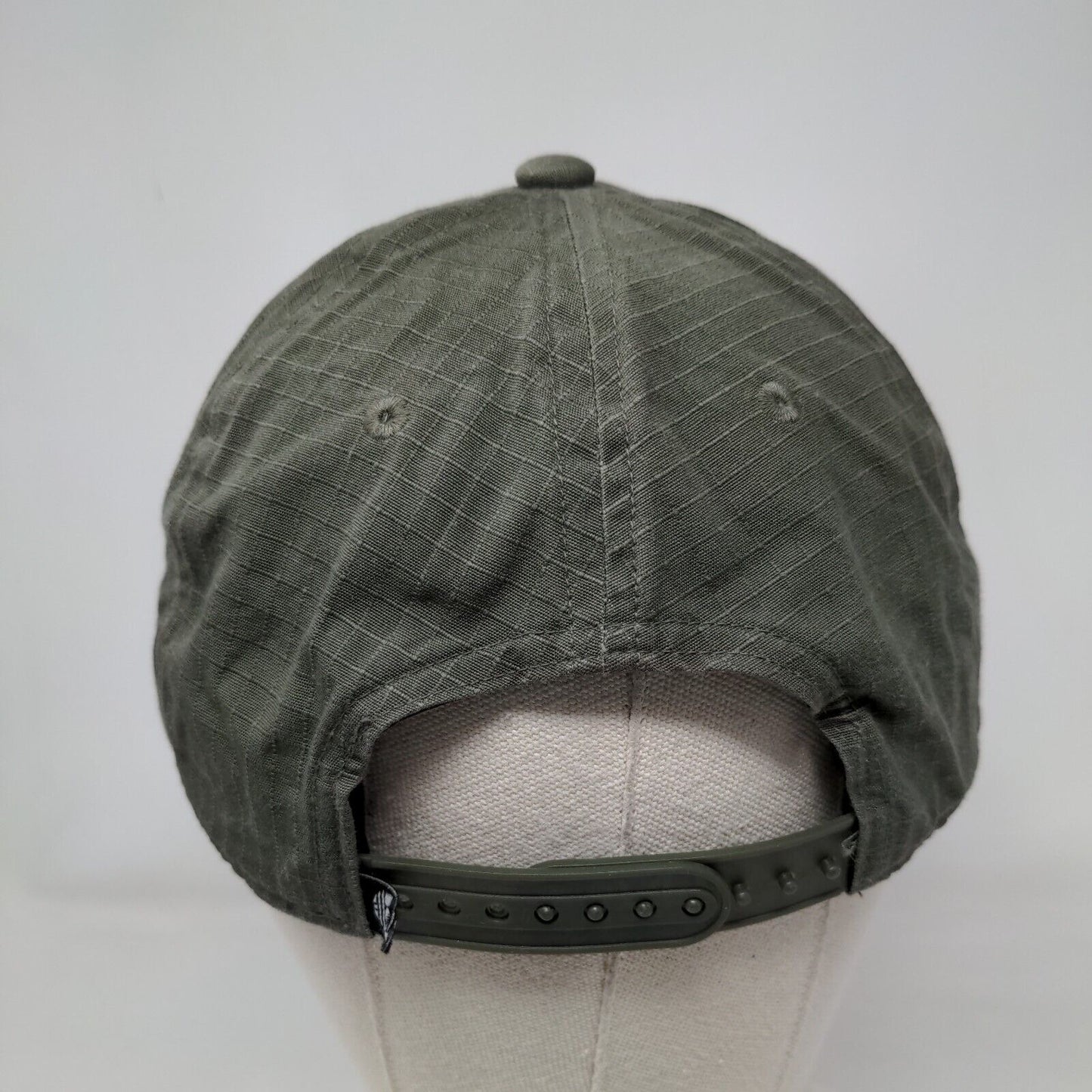 Adidas Trefoil Snapback Hat Green One Size Embroidered Solid 6 Panel