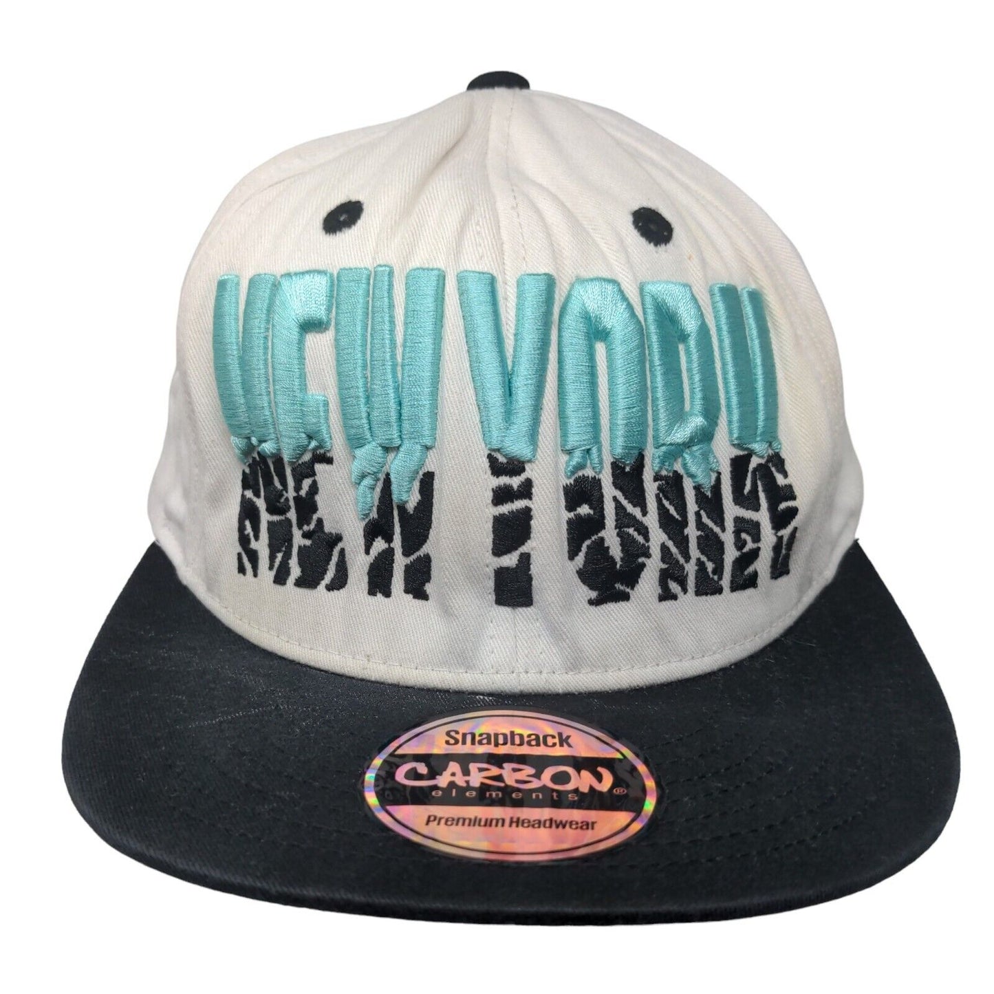 New York Snapback Hat Multicolor One Size Adjustable Embroidered Carbon Elements
