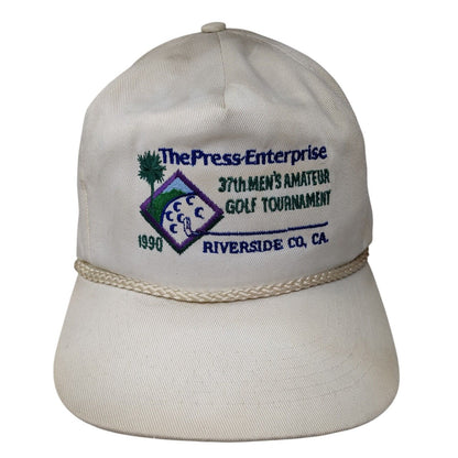 The Press Enterprise 37th Men's Amateur Golf Tournament Snapback Hat Tan OS