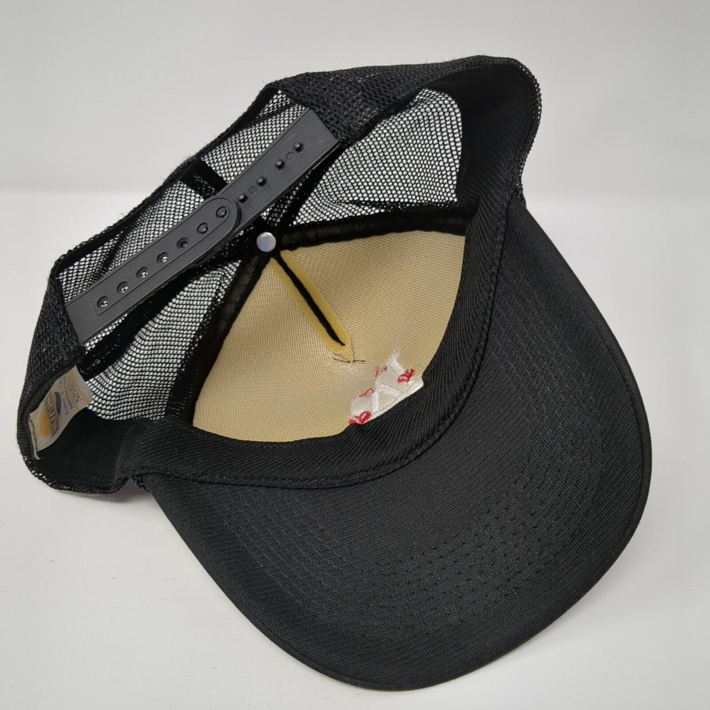 LA Los Angeles Snapback Trucker Hat Black OS Adjustable Mesh Back Rope Nissun