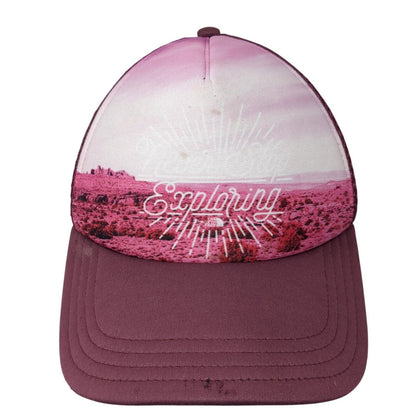Never Stop Exploring Snapback Trucker Hat Multicolor OS Mesh Back The North Face