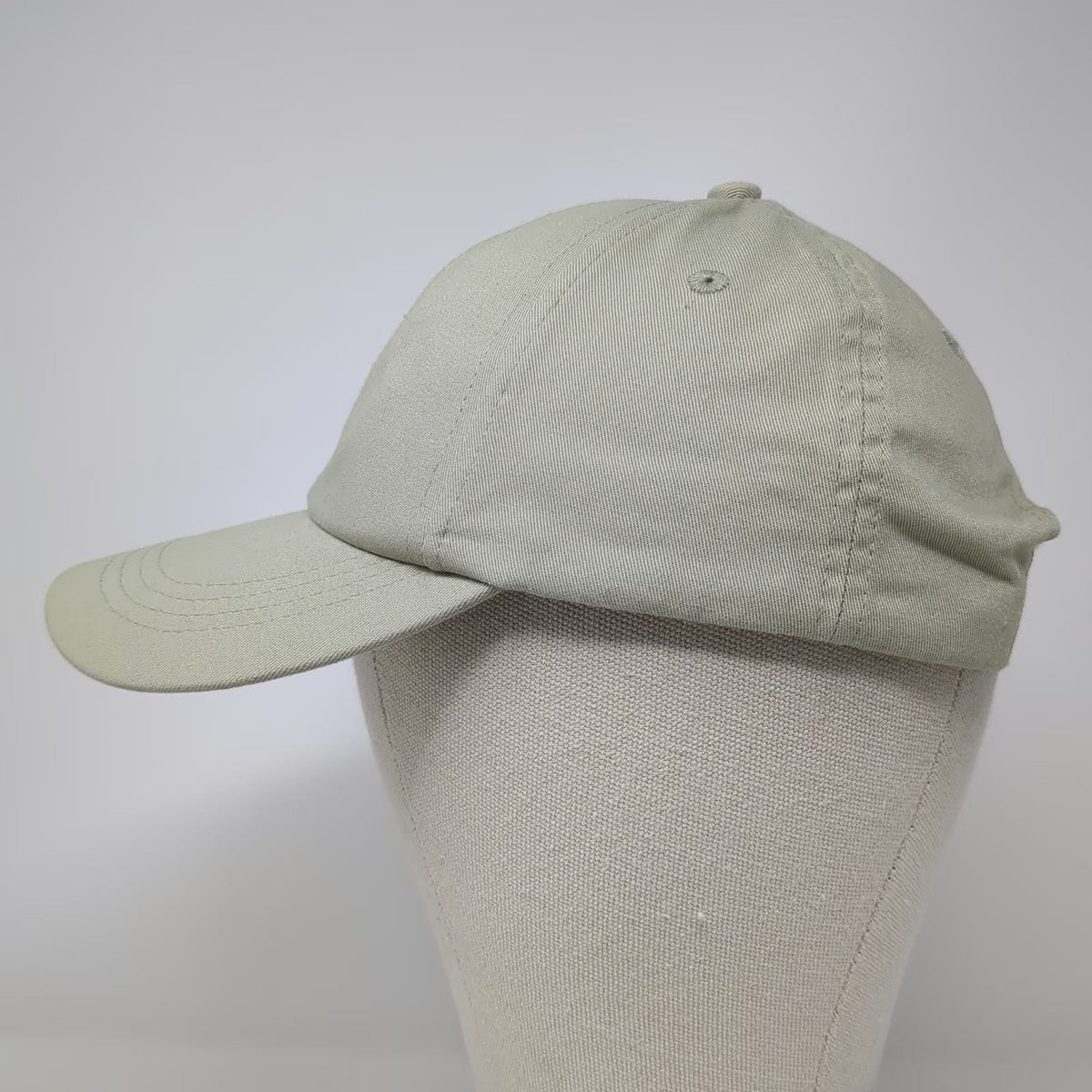 H&M Baseball Cap Green S Adjustable Cotton Plain Solid Blank Strapback Hat