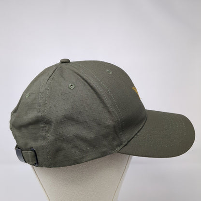 Ama Waterways Slideback Hat Green One Size Adjustable Embroidered Vented Holes
