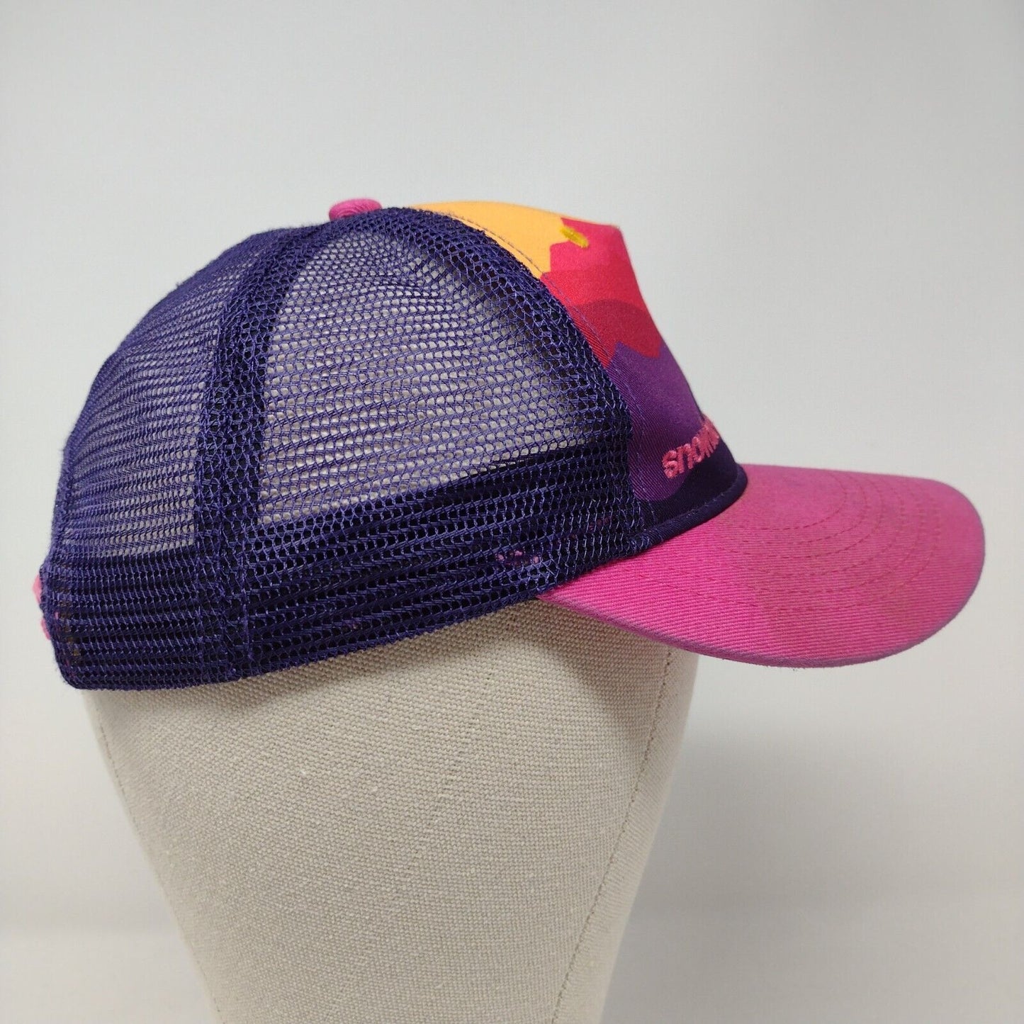 Snowbird Mountain Snapback Mesh Back Trucker Hat Multi One Size