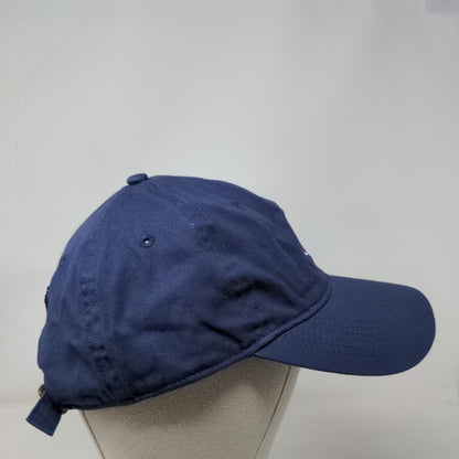 Champion Slideback Hat Blue OSFA Adjustable Embroidered Vented Holes 6 Panel