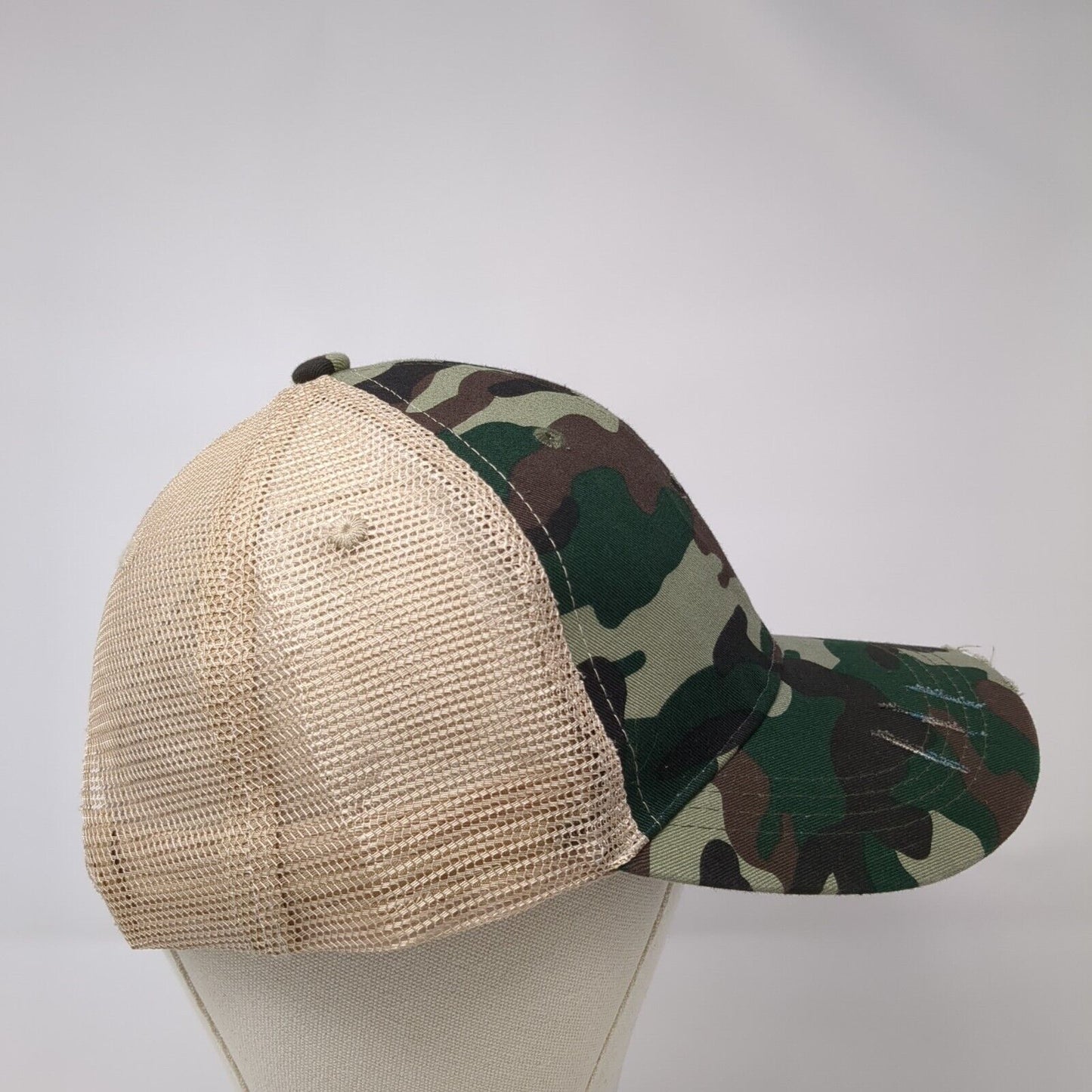 Boise ID Snapback Trucker Hat Camouflage One Size Mesh Back Adjustable