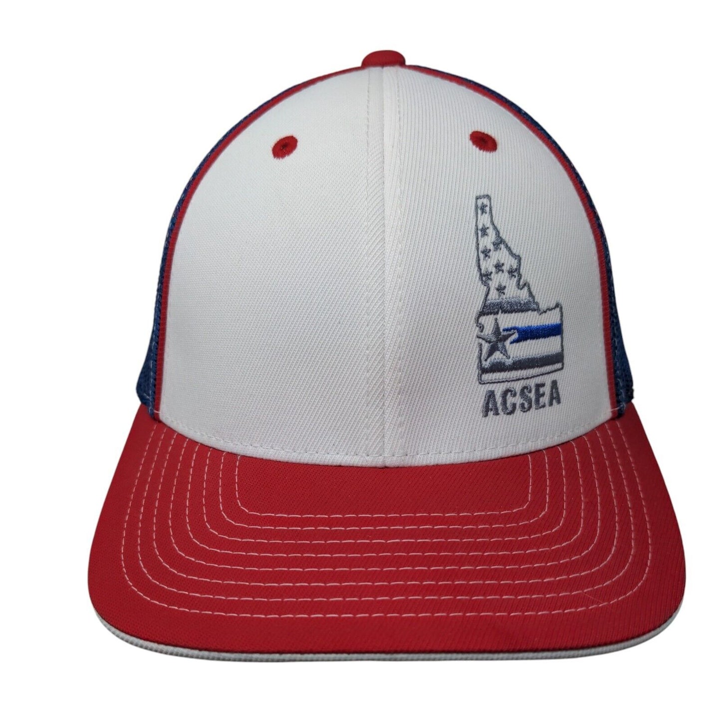ACSEA Fitted Trucker Hat Multicolor L/XL Embroidered Mesh Back