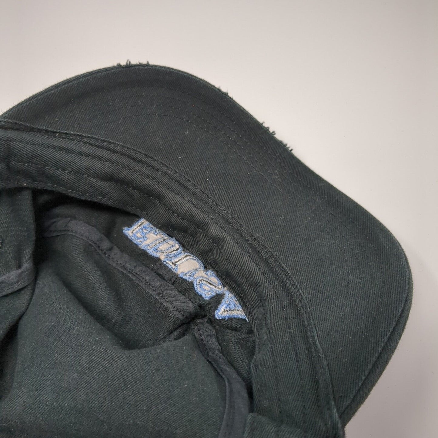 Edusa Strapback Cadet Army Hat Black OSFA Adjustable District Threads