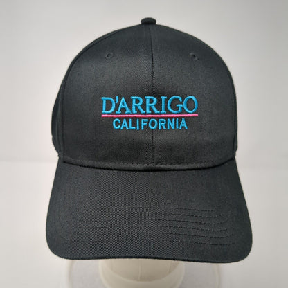 D'Arrigo California Snapback Hat Black One Size Solid Embroidered Otto