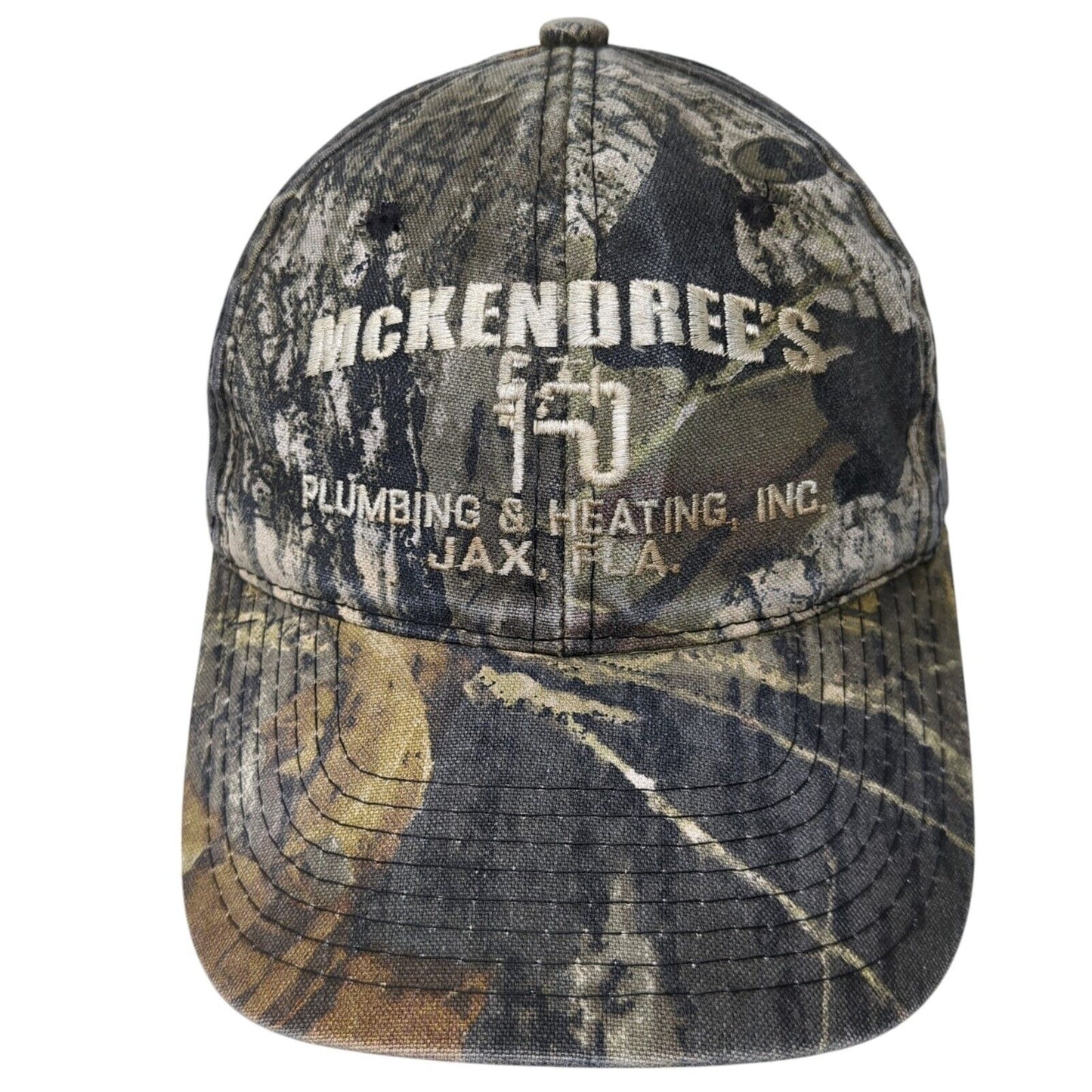 McKendree's Plumbing & Heating, Inc. Strapback Hat Multi One Size Camo