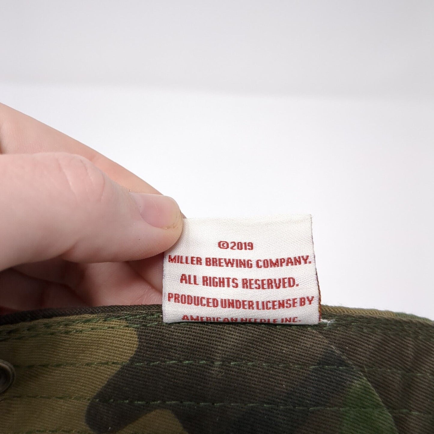 Miller High Life Slideback Hat Camo OS Adjustable Embroidered American Needle