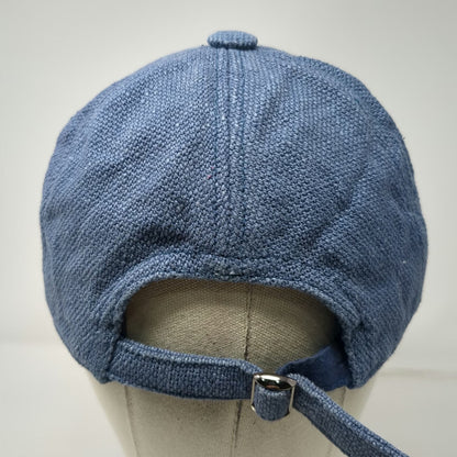 Lucky Brand Baseball Cap Blue One Size Woven Texture Slideback Adjustable Hat