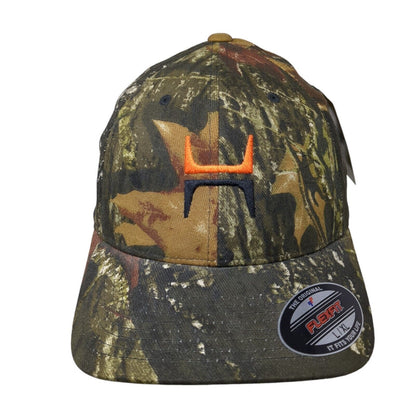 Mossy Oak Fitted Hat Camo L-XL Embroidered Flexfit Hunting W/Tags