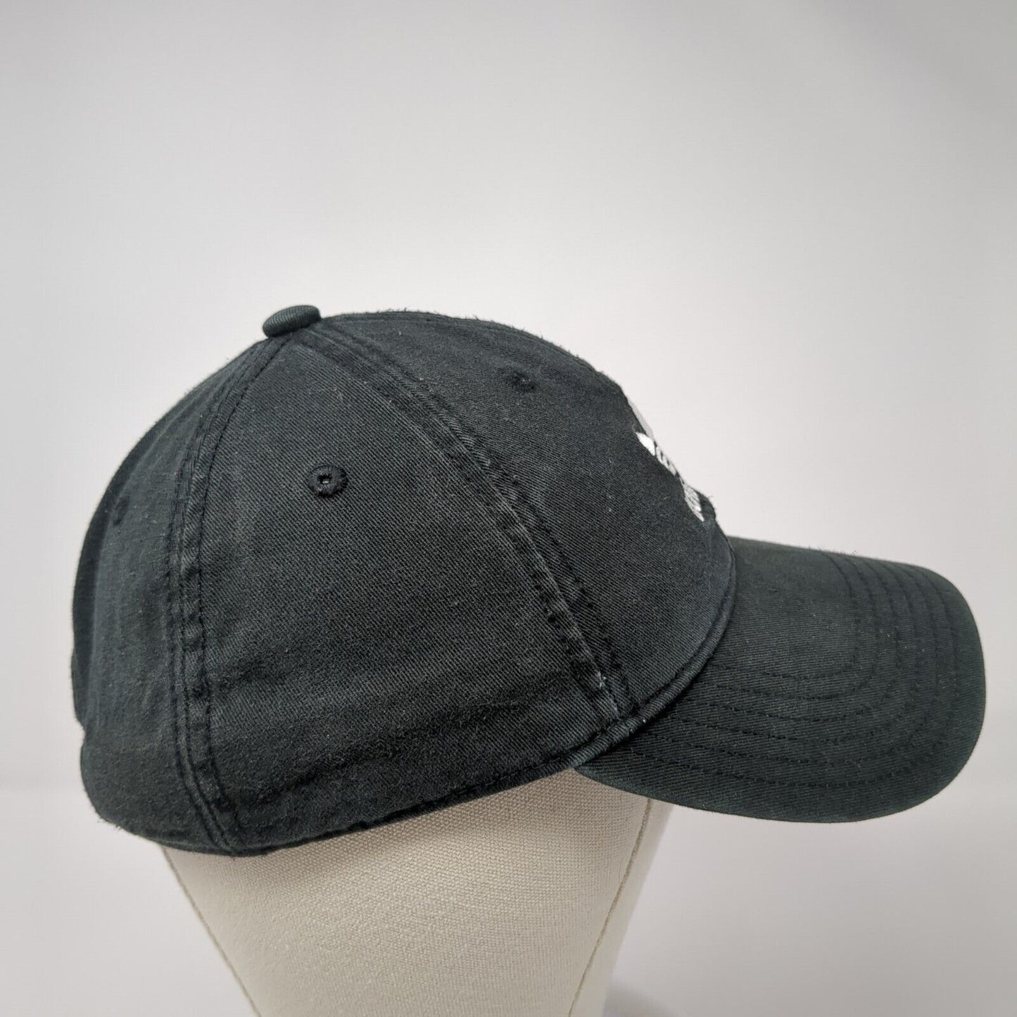 Adidas Slieback Baseball Cap Black One Size Adjustable Embroidered Trefoil