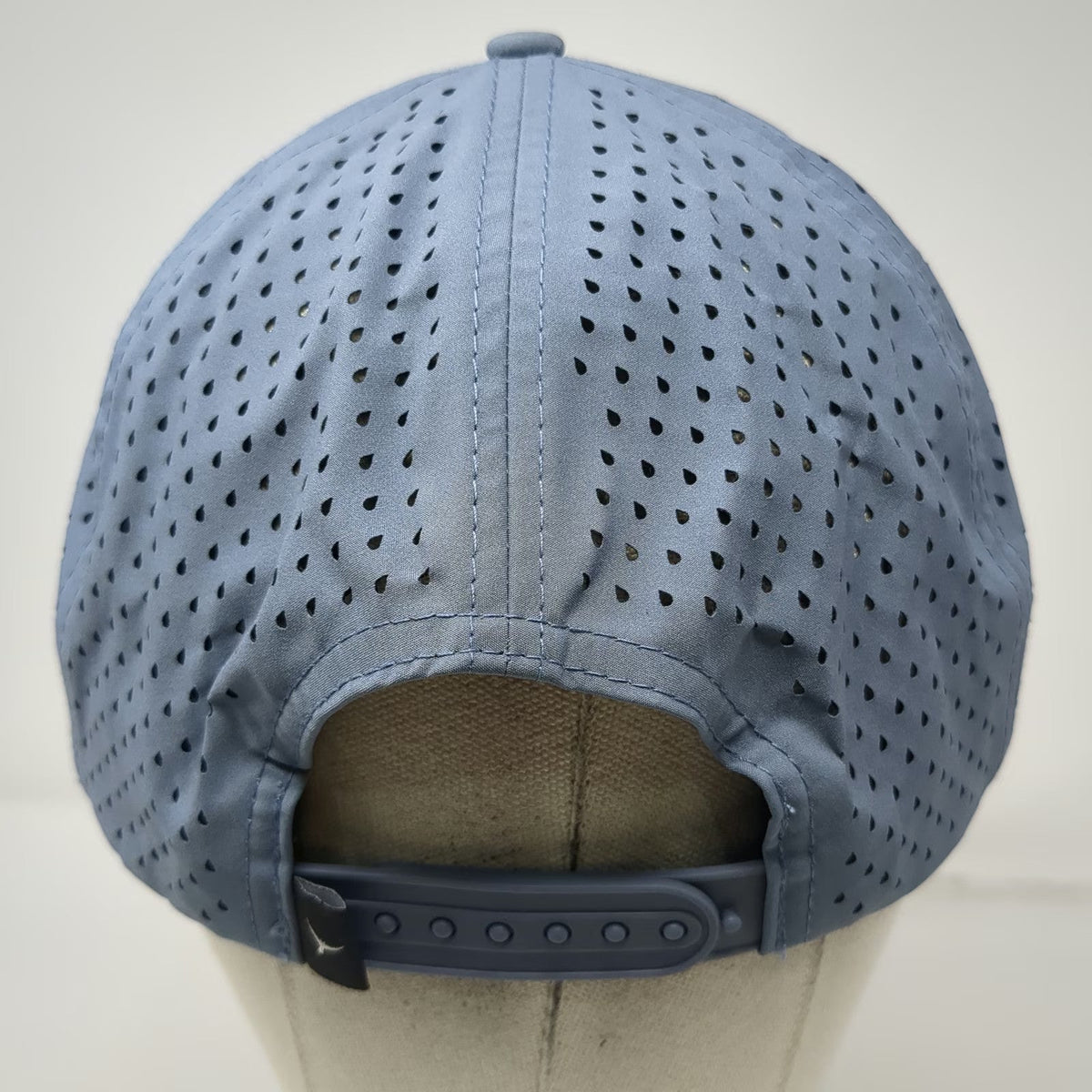 Salt Mafia Trucker Hat Blue XL Perforated Back Pattern Under Brim Shark Fin