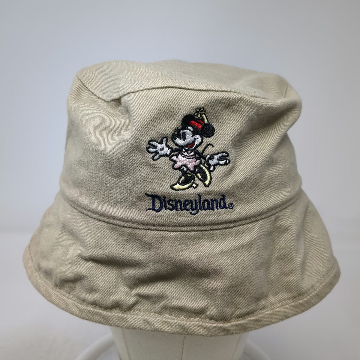 Goofy's Hat Co. Bucket Hat Beige Disneyland Minnie Mouse Pam Cotton Vintage