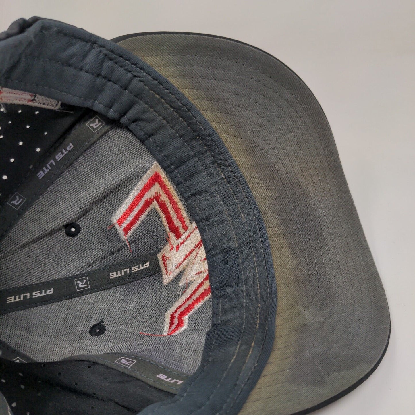 LW VOLS Fitted Hat Black Small-Medium Laser Cut 6 Panel Richardson