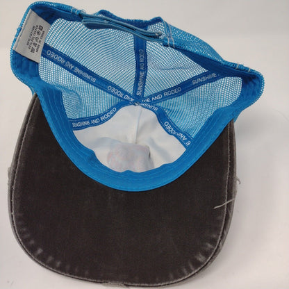 Calavera Sugar Skull Strapback Trucker Hat Multicolor OSFA Mesh Back